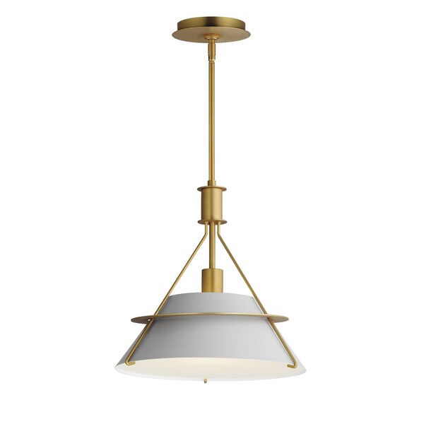 Maxim Lighting Lucas 1-Light Pendant, Natural Aged Brass 25221LFGNAB - main